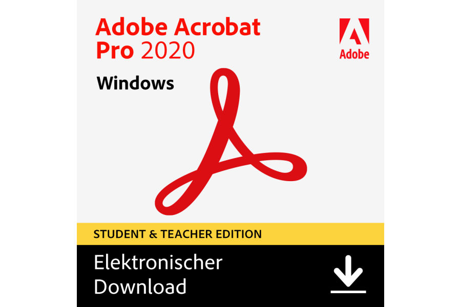 Adobe Acrobat Pro 2020 Student perpetual license Windows