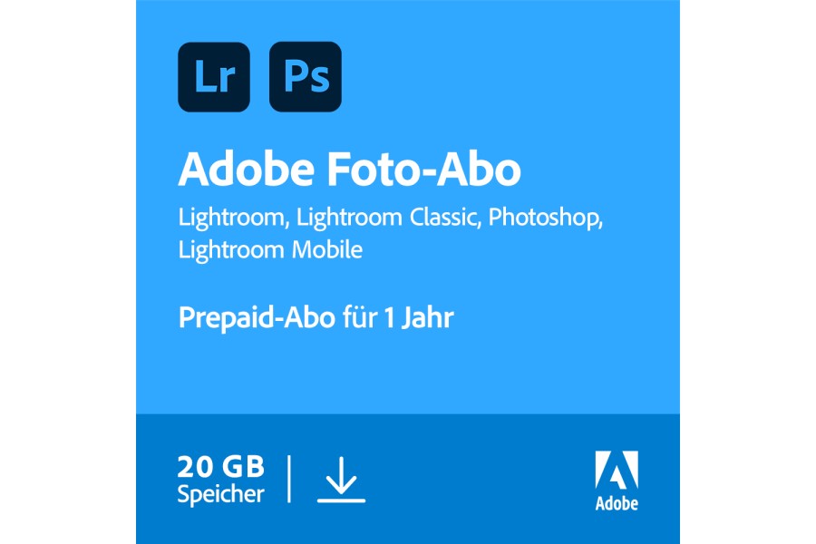 Adobe CC Photography Plan 20GB 1 year