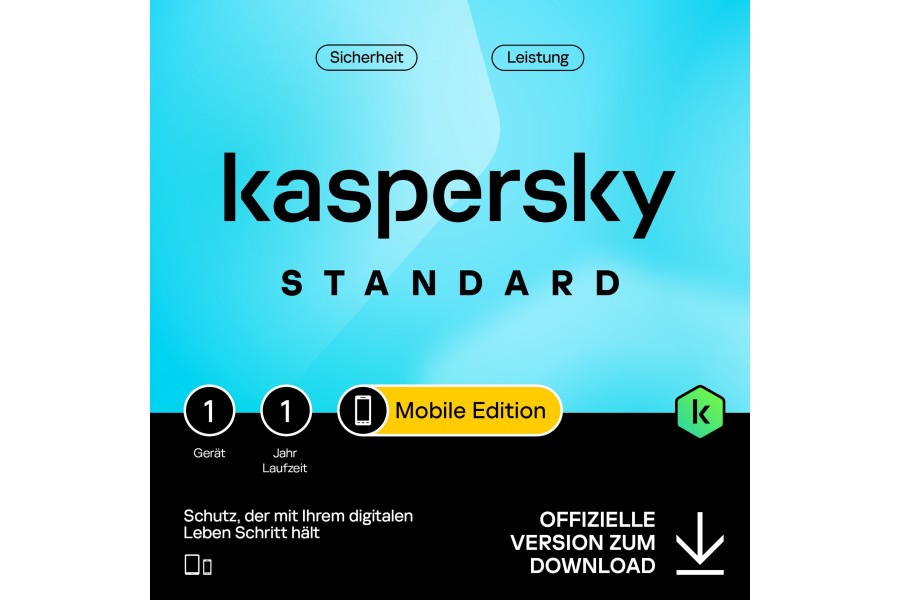 Kaspersky Standard Mobile 1 Gerät 1 Jahr Download