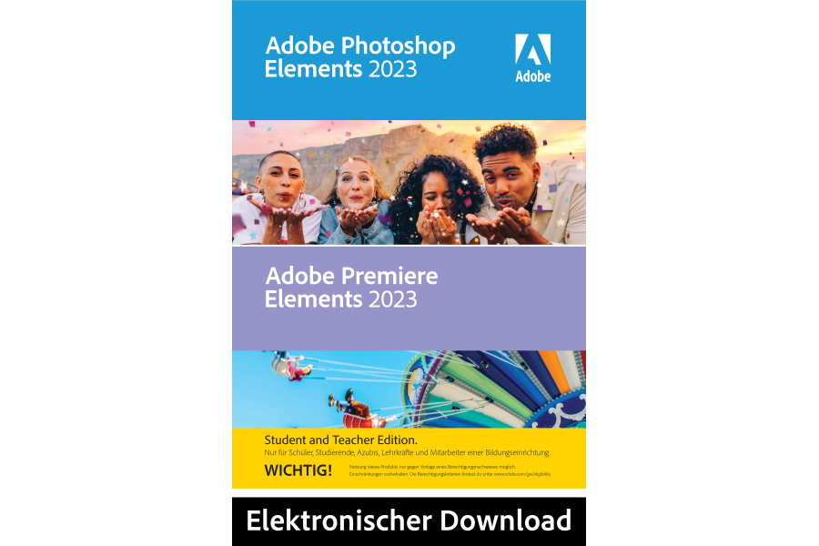 Adobe Photoshop & Premiere Elements 2023 Student perpetual license Windows