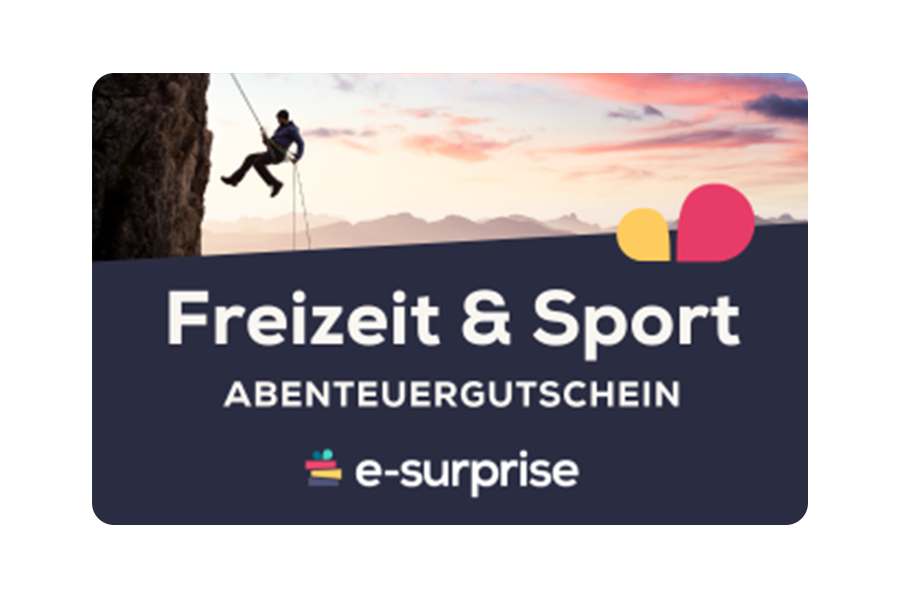 e-surprise Adventure voucher leisure and sport CHF 10 - 2000
