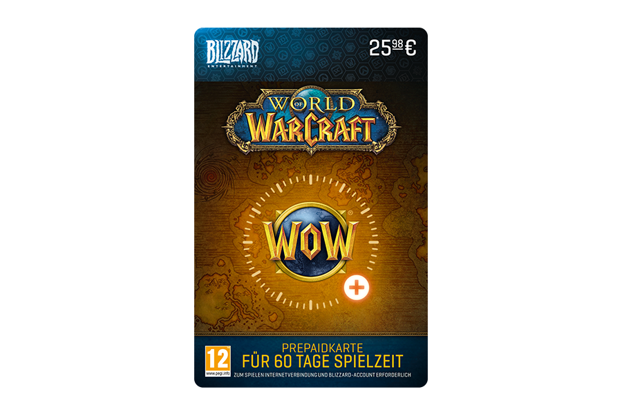 World of Warcraft 60-Day Pre-Paid Game Time Card